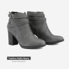 image:imageDREAM PAIRS Womens Chunky High Heel Ankle Boots Close Toe Fall Heeled Booties ShoesGrey