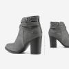 image:imageDREAM PAIRS Womens Chunky High Heel Ankle Boots Close Toe Fall Heeled Booties ShoesGrey
