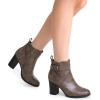 image:imageDREAM PAIRS Womens Chunky High Heel Ankle Boots Round Toe Fall Short Booties ShoesTaupepu