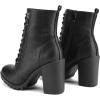 image:imageDREAM PAIRS Womens Combat Ankle Boots Chunky Heel Lace up Fashion Heeled BootiesBlack