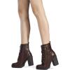 image:imageDREAM PAIRS Womens Combat Ankle Boots Chunky Heel Lace up Fashion Heeled BootiesBrown