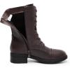 image:imageDREAM PAIRS Womens Combat Mid Calf BootsDark Brown