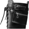 image:imageDREAM PAIRS Womens Combat Riding Platform Knee High Boots Lace Up Fall Lug Sole Gothic Motorcycle Boots with Inside ZipperBlack