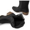 image:imageDREAM PAIRS Womens Cowboy Cowgirl Western Ankle Boots Low Chunky Heels Square Toe Fall Short Booties ShoesBlack
