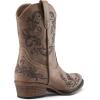 image:imageDREAM PAIRS Womens Cowboy Cowgirl Western Ankle Boots Low Chunky Heels Square Toe Fall Short Booties ShoesBrown