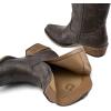 image:imageDREAM PAIRS Womens Cowboy Cowgirl Western Ankle Boots Low Chunky Heels Square Toe Fall Short Booties ShoesGrey