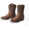 image:imageDREAM PAIRS Womens Cowboy Cowgirl Western Ankle Boots Low Chunky Heels Square Toe Fall Short Booties ShoesTan