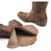 image:imageDREAM PAIRS Womens Cowboy Cowgirl Western Ankle Boots Low Chunky Heels Square Toe Fall Short Booties ShoesTan