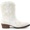image:imageDREAM PAIRS Womens Cowboy Cowgirl Western Ankle Boots Low Chunky Heels Square Toe Fall Short Booties ShoesWhite
