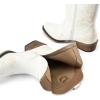 image:imageDREAM PAIRS Womens Cowboy Cowgirl Western Ankle Boots Low Chunky Heels Square Toe Fall Short Booties ShoesWhite
