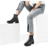 image:imageDREAM PAIRS Womens Elastic Chelsea Ankle Boots Platform Low Chunky Block Heel Lug Sole Slip on Fall Heeled Booties ShoesBlack
