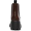 image:imageDREAM PAIRS Womens Elastic Chelsea Ankle Boots Platform Low Chunky Block Heel Lug Sole Slip on Fall Heeled Booties ShoesBrown