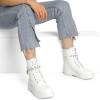 image:imageDREAM PAIRS Womens Fashion Platform Combat Boots Lace Up Lug Sole Goth Ankle Booties ShoesWhite