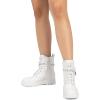 image:imageDREAM PAIRS Womens Fashion Platform Combat Boots Lace Up Lug Sole Goth Ankle Booties ShoesWhite