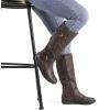 image:imageDREAM PAIRS Womens Faux FurLined Knee High Winter Boots Fall Tall BootsSummitbrown