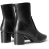 image:imageDREAM PAIRS Womens Fitted Stretch Ankle Boots Fashion Low Chunky Heel Almond Toe Fall Heeled Booties ShoesBlackpu