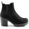 image:imageDREAM PAIRS Womens High Chunky Heel Chelsea Ankle Boots Slip On Elastic Fall Heeled Booties ShoesBlack