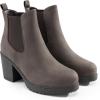 image:imageDREAM PAIRS Womens High Chunky Heel Chelsea Ankle Boots Slip On Elastic Fall Heeled Booties ShoesBrownPu