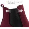 image:imageDREAM PAIRS Womens High Chunky Heel Chelsea Ankle Boots Slip On Elastic Fall Heeled Booties ShoesBurgundy