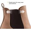 image:imageDREAM PAIRS Womens High Chunky Heel Chelsea Ankle Boots Slip On Elastic Fall Heeled Booties ShoesCamelPu