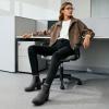 image:imageDREAM PAIRS Womens High Chunky Heel Chelsea Ankle Boots Slip On Elastic Fall Heeled Booties ShoesGrey
