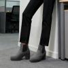 image:imageDREAM PAIRS Womens High Chunky Heel Chelsea Ankle Boots Slip On Elastic Fall Heeled Booties ShoesGrey