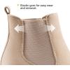 image:imageDREAM PAIRS Womens High Chunky Heel Chelsea Ankle Boots Slip On Elastic Fall Heeled Booties ShoesNudesuede