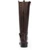 image:imageDREAM PAIRS Womens Knee High Boots Buckle Riding BootsBrown