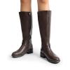 image:imageDREAM PAIRS Womens Knee High Boots Buckle Riding BootsBrown