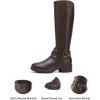 image:imageDREAM PAIRS Womens Knee High Boots Buckle Riding BootsBrown