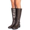 image:imageDREAM PAIRS Womens Knee High Boots Buckle Riding BootsBrown1