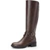 image:imageDREAM PAIRS Womens Knee High Boots Buckle Riding BootsBrown1
