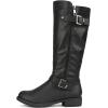 image:imageDREAM PAIRS Womens Knee High Boots Comfortable Riding Boots Side Zipper Fall Boots with BuckleBlack