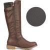 image:imageDREAM PAIRS Womens Knee High Boots Comfortable Riding Boots Side Zipper Fall Boots with BuckleBrown