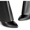 image:imageDREAM PAIRS Womens Knee High Boots Fold Over Chunky High Heels Long Boots Zipper Pointed Toe Dress Tall Boots Party Fashion Boots