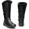 image:imageDREAM PAIRS Womens Knee High Boots Thick Faux Fur Lined Winter Snow Warm Boots with ZipperBlack