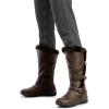 image:imageDREAM PAIRS Womens Knee High Boots Thick Faux Fur Lined Winter Snow Warm Boots with ZipperBrown