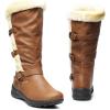 image:imageDREAM PAIRS Womens Knee High Boots Thick Faux Fur Lined Winter Snow Warm Boots with ZipperCamel
