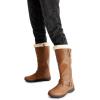 image:imageDREAM PAIRS Womens Knee High Boots Thick Faux Fur Lined Winter Snow Warm Boots with ZipperRabbitcamel Pu