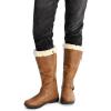 image:imageDREAM PAIRS Womens Knee High Boots Thick Faux Fur Lined Winter Snow Warm Boots with ZipperRabbitcamel Pu