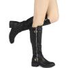 image:imageDREAM PAIRS Womens Knee High Boots Wide Calf Low Heel Riding Boots Fall Tall Boots for WomenBlack