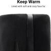 image:imageDREAM PAIRS Womens Knee High Low Hidden Wedge Boots Suede Faux Fur Lining Side Zipper Knee High Buckle BootsUrablack