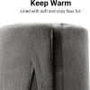 image:imageDREAM PAIRS Womens Knee High Low Hidden Wedge Boots Suede Faux Fur Lining Side Zipper Knee High Buckle BootsUragrey Suede