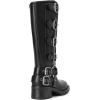 image:imageDREAM PAIRS Womens Knee High Riding Boots Side Zipper Motorcycle Boots Square Toe Chunky Heel Fashion Buckles Biker BootsBlack1