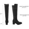 image:imageDREAM PAIRS Womens Knee High Stretchy Fashion BootsBlack