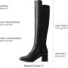 image:imageDREAM PAIRS Womens Knee High Stretchy Fashion BootsBlackpu