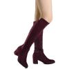 image:imageDREAM PAIRS Womens Knee High Stretchy Fashion BootsBurgundy