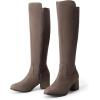 image:imageDREAM PAIRS Womens Knee High Stretchy Fashion BootsKhaki