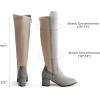 image:imageDREAM PAIRS Womens Knee High Stretchy Fashion BootsLightGrey