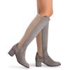 image:imageDREAM PAIRS Womens Knee High Stretchy Fashion BootsLightGrey